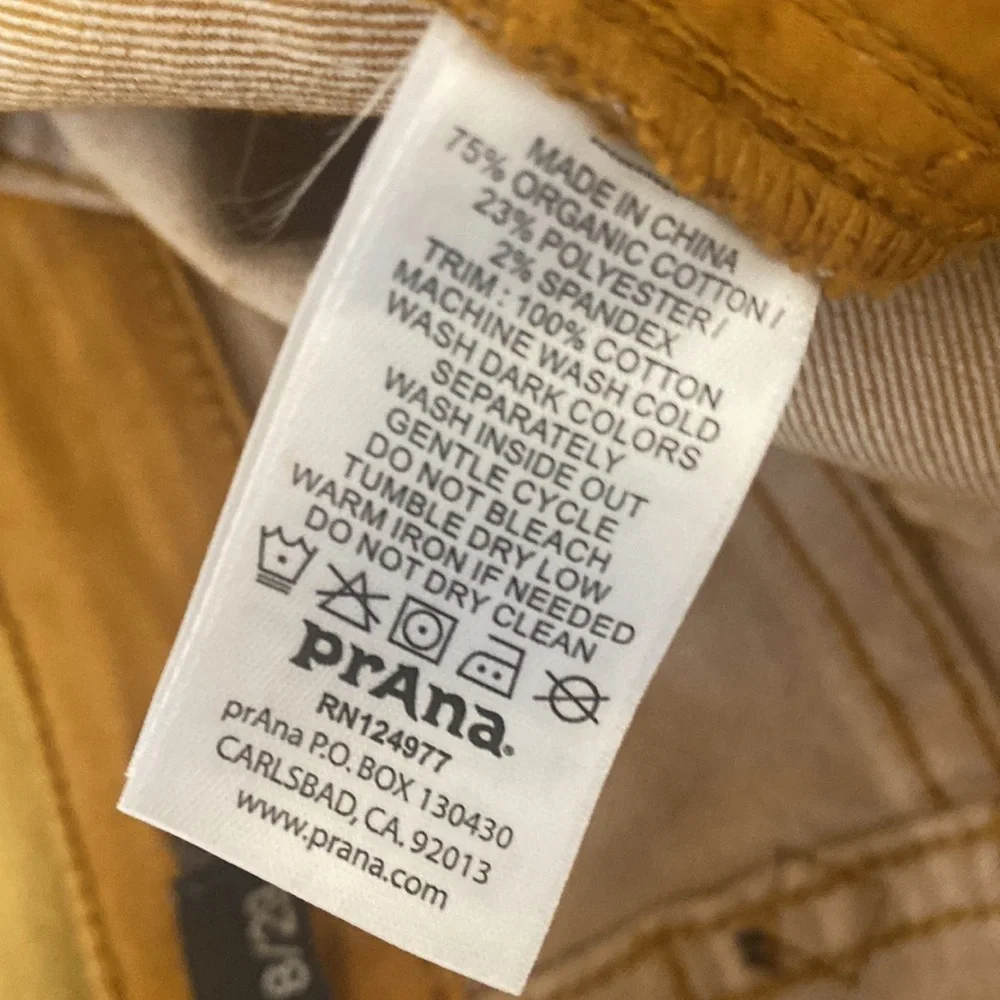 PrAna Jet Capri Yellow Mustard Ombré 8/29